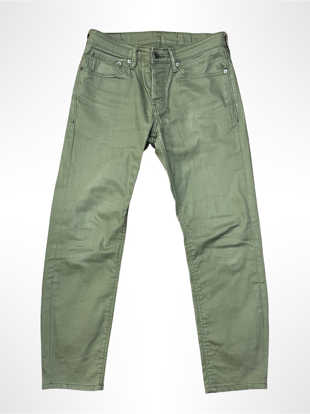 Levi's Men's Slim Straight Jeans in Olive Green